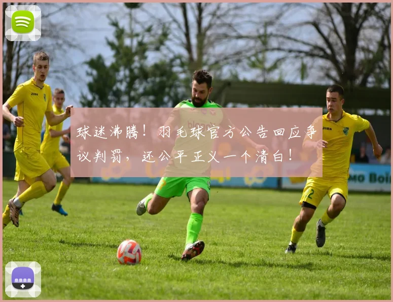 球迷沸腾!羽毛球官方公告回应争议判罚,还公平正义一个清白!